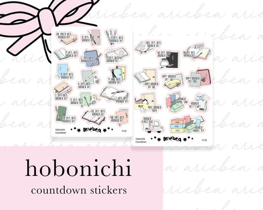 Hobonichi Countdown Planner Stickers