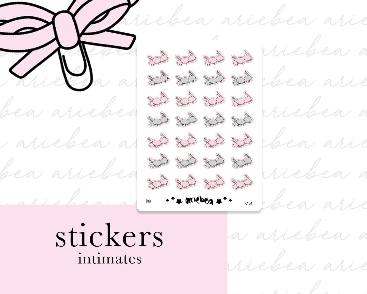 Laundry Intimates Bra Planner Stickers