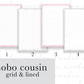 Notes Grid & Lined Cousin A5 Full Page Planner Stickers