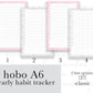 Yearly Habit Tracker Hobonichi A6 Original Full Page Planner Stickers