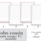 Monthly Habit Tracker Cousin A5 Full Page Planner Stickers