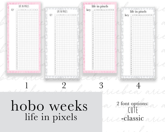 Life In Pixels Weeks Full Page Planner Stickers
