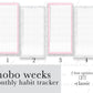 Monthly Habit Tracker Weeks Full Page Planner Stickers