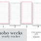 Yearly Habit Tracker Weeks Full Page Planner Stickers