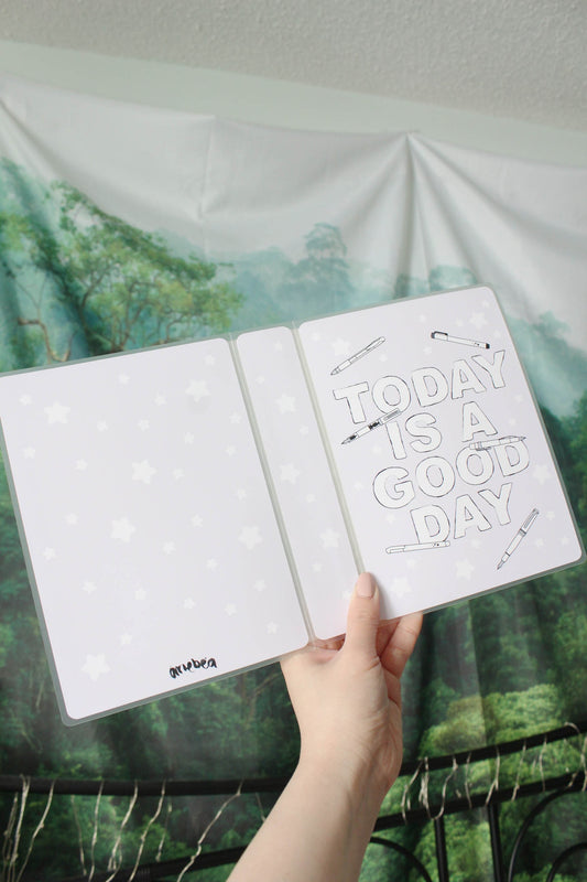 5 by 7 Sticker Album 'Today Is A Good Day' Lilac