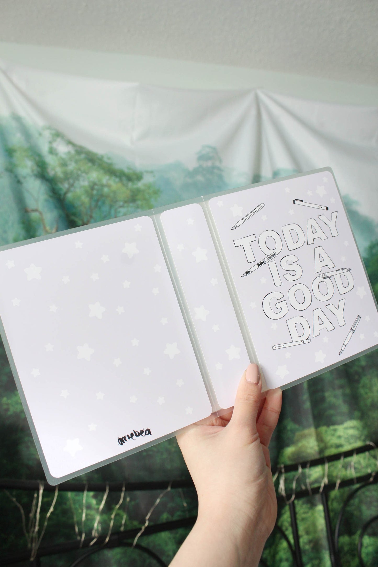 4 by 6 Sticker Album 'Today Is A Good Day' Lilac