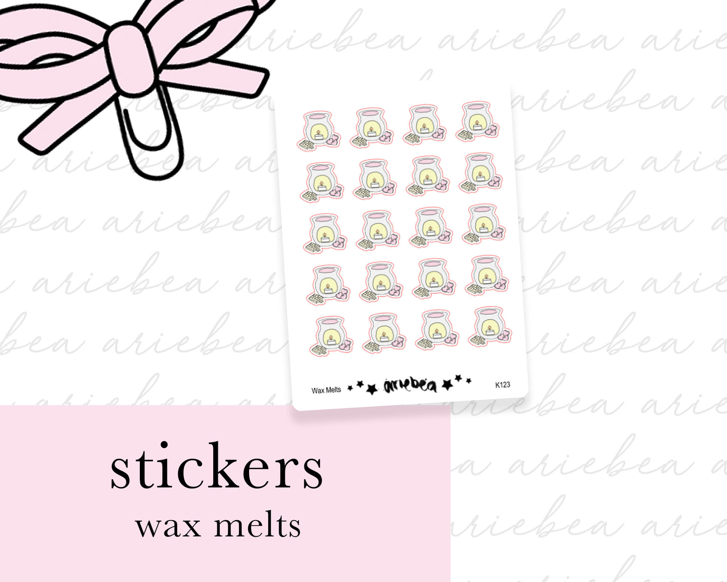 Wax Melt Planner Stickers