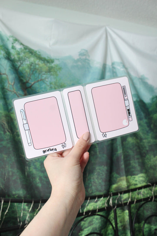 Mini Sticker Album 'Hobonichi' Pink